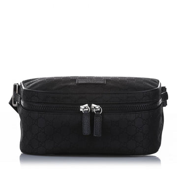 Gg Canvas Belt Bag in Black - Free Shipping USA