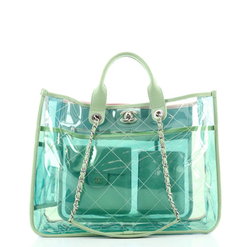 Coco Splash Shopping Tote Quilted PVC With Lambskin Medium - Free Shipping USA