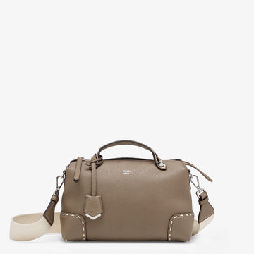 Fendi Full Grain Leather Boston Bag - Free Shipping USA