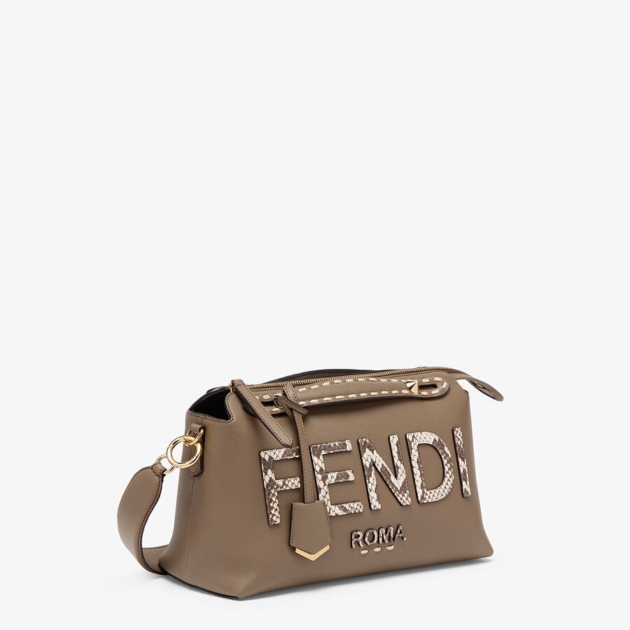 Fendi Leather And Elaphe Boston Bag - Free Shipping USA