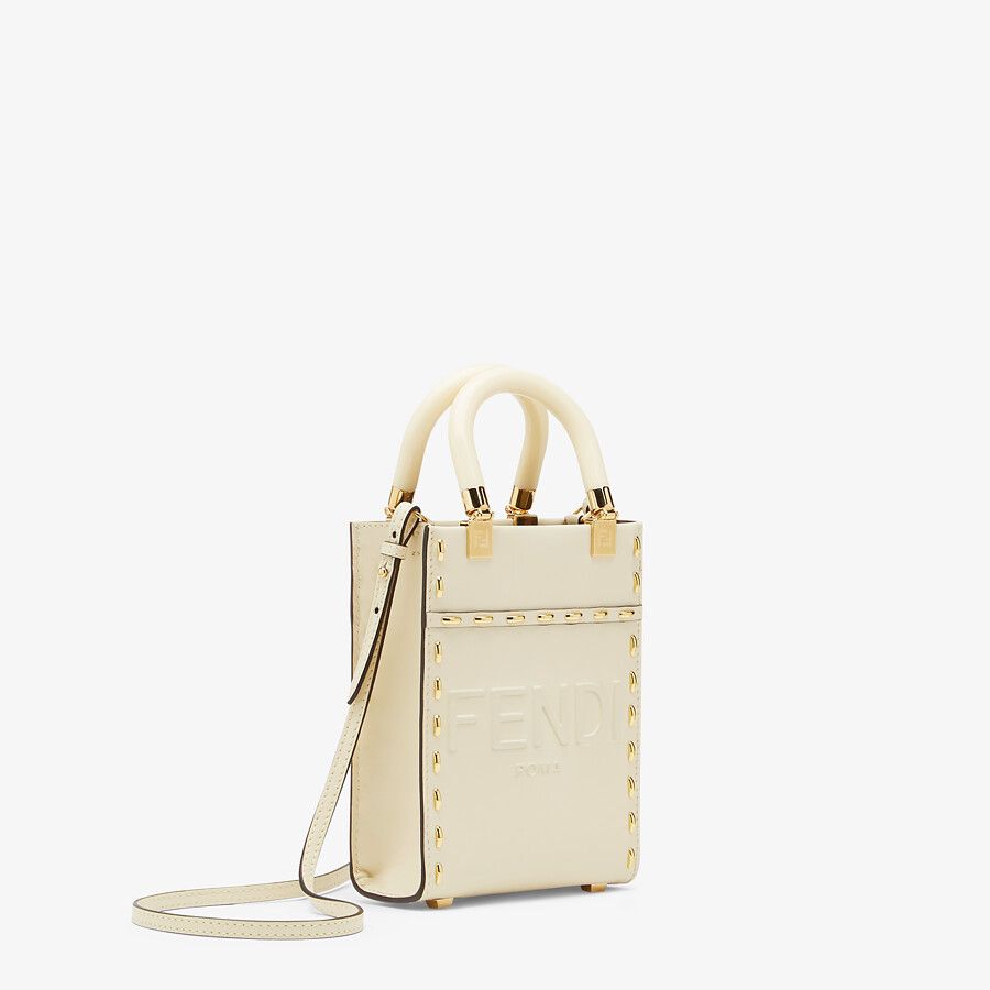 Fendi White Leather Mini Bag - Free Shipping USA