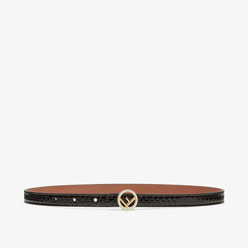 Fendi Black Elaphe Belt - Free Shipping USA
