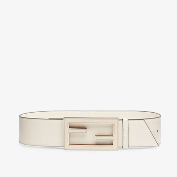 Fendi White Leather Belt - Free Shipping USA