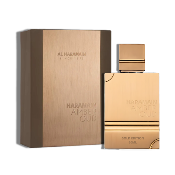 Al Haramain Amber Oud Gold Edition - for Women and Men Unisex perfume bottle and packaging