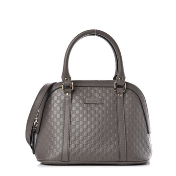Gg Debossed Handbag In Grey - Free Shipping USA