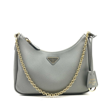 PRADA Saffiano Re-Edition 2005 Shoulder Bag Marmo - Free Shipping USA