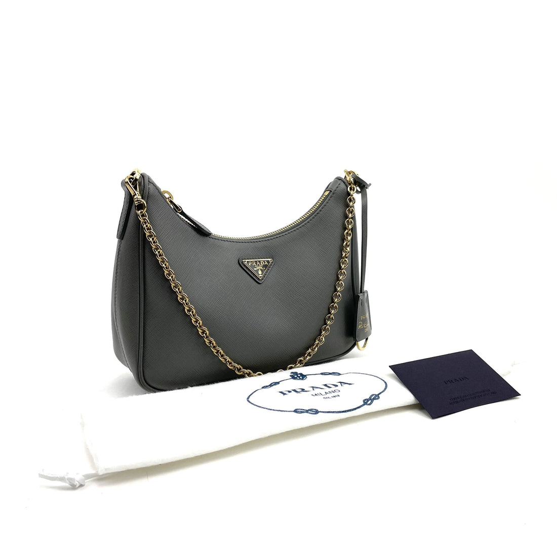 PRADA Saffiano Re-Edition 2005 Shoulder Bag Marmo - Free Shipping USA