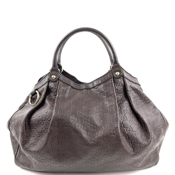 GUCCI Signature Large Sukey Tote Brown - Free Shipping USA