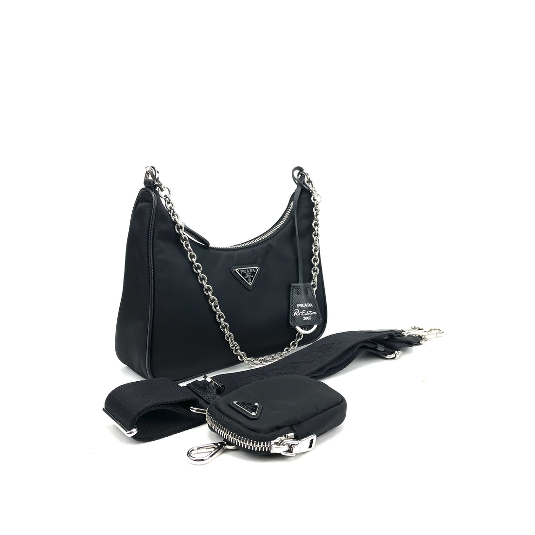 PRADA Re-Edition 2005 Bag - Black Multi Set - Free Shipping USA