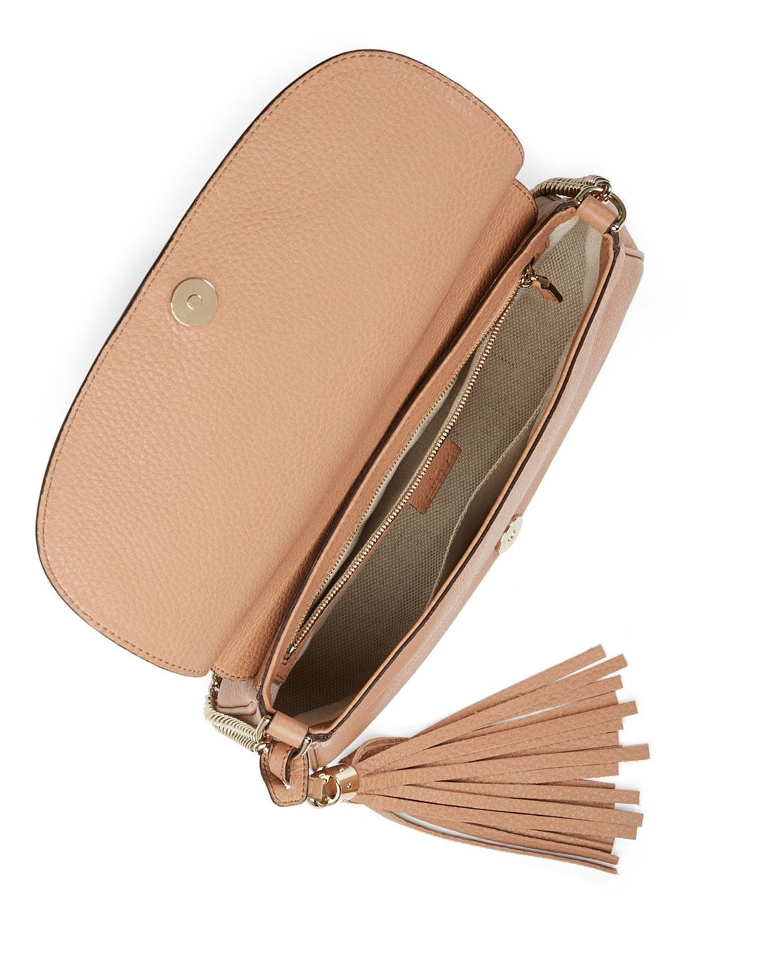 Soho Disco Crossbody Bag Brown With Tassel - Free Shipping USA