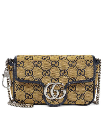 Gg Marmont Super Mini Shoulder Bag Yellow - Free Shipping USA