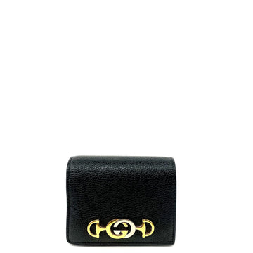 GUCCI Zumi Grainy Leather Card Case Wallet - Free Shipping USA