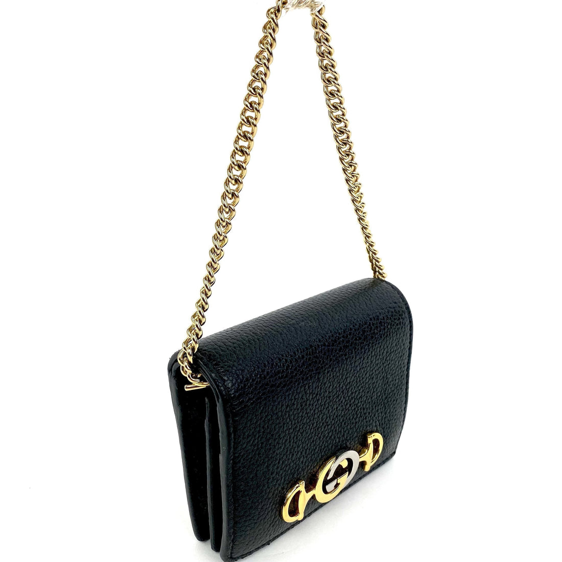 GUCCI Zumi Grainy Leather Card Case Wallet - Free Shipping USA