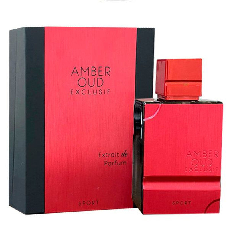 Al Haramain Amber Oud Exclusif Sport Extrait de Parfum Spray for Unisex perfume bottle and packaging