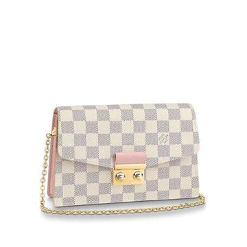 Louis Vuitton CROISETTE CHAIN WALLET Rose Ballerine Pink - Free Shipping USA