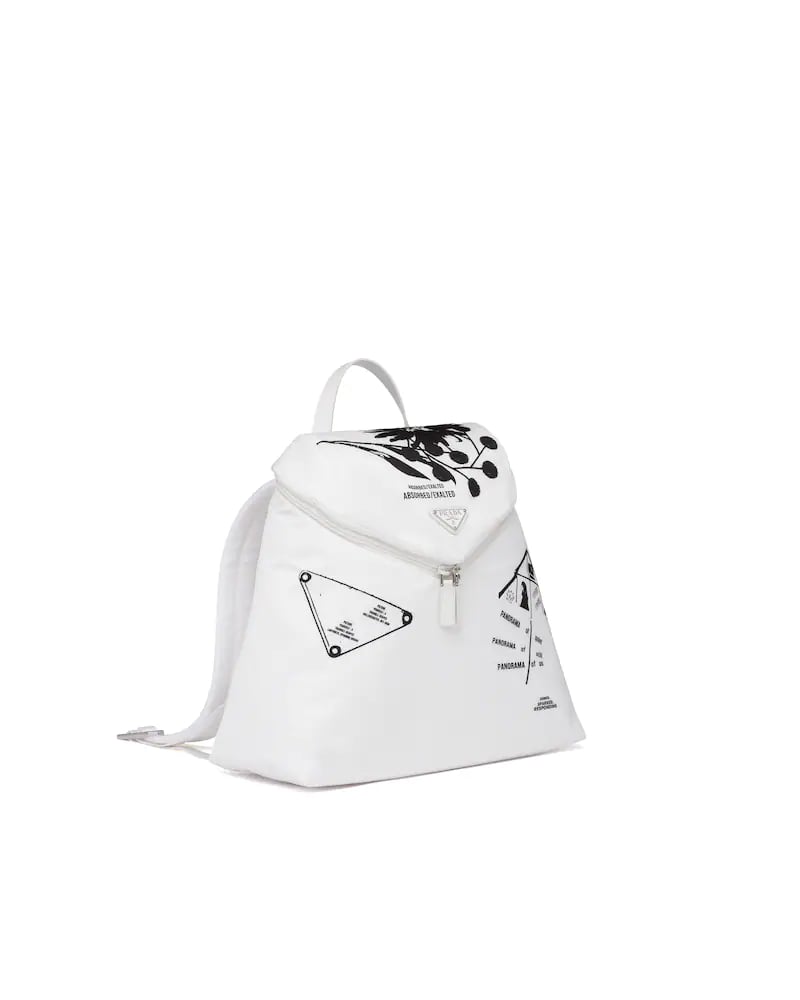 Prada Signaux Printed Nylon Backpack - Free Shipping USA