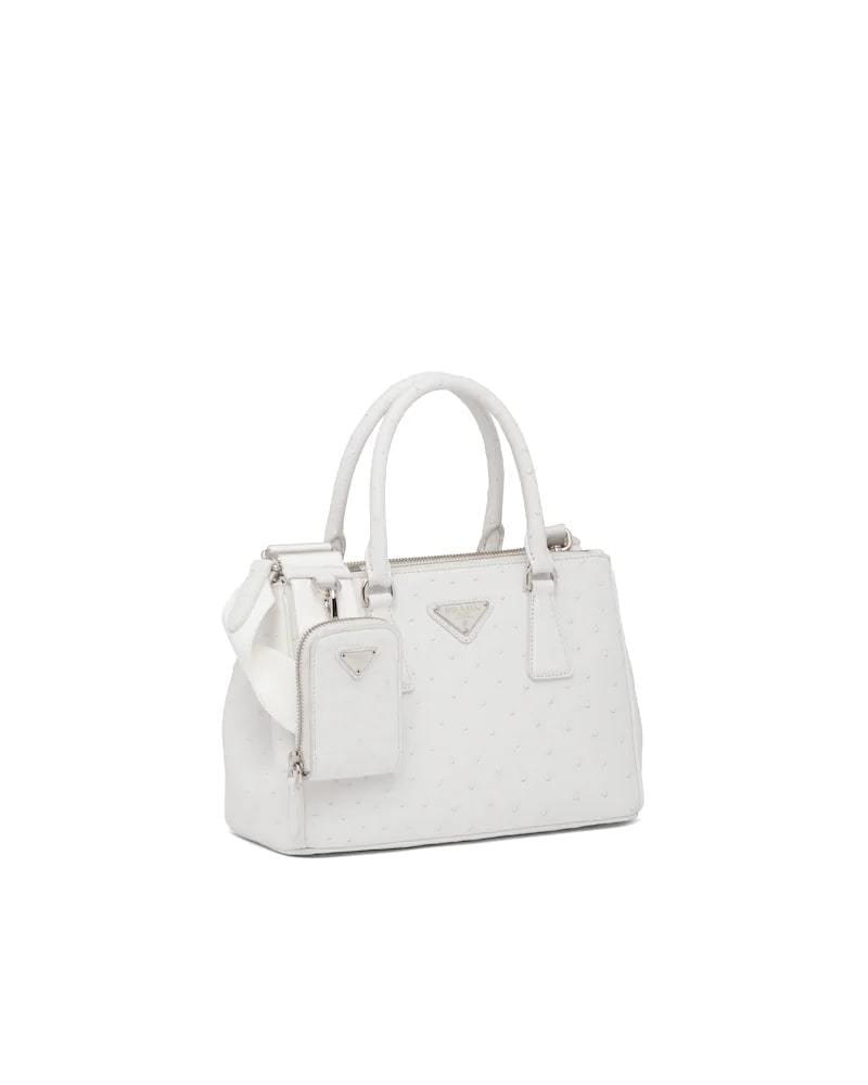 Prada Galleria Ostrich Leather Small Bag - Free Shipping USA