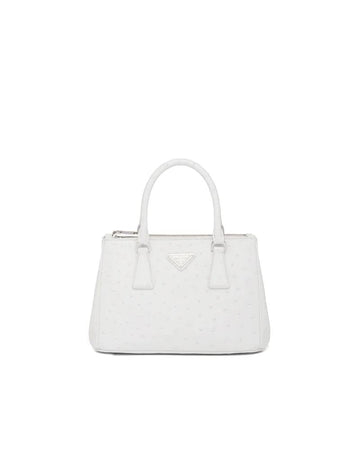 Prada Galleria Ostrich Leather Small Bag - Free Shipping USA
