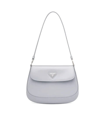 Prada Cleo Brushed Leather Shoulder Bag With Flap - Free Shipping USA