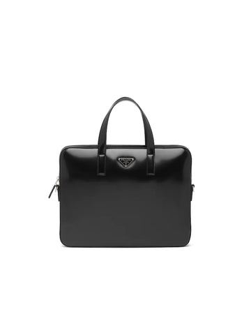 Prada Brushed Leather Briefcase - Free Shipping USA