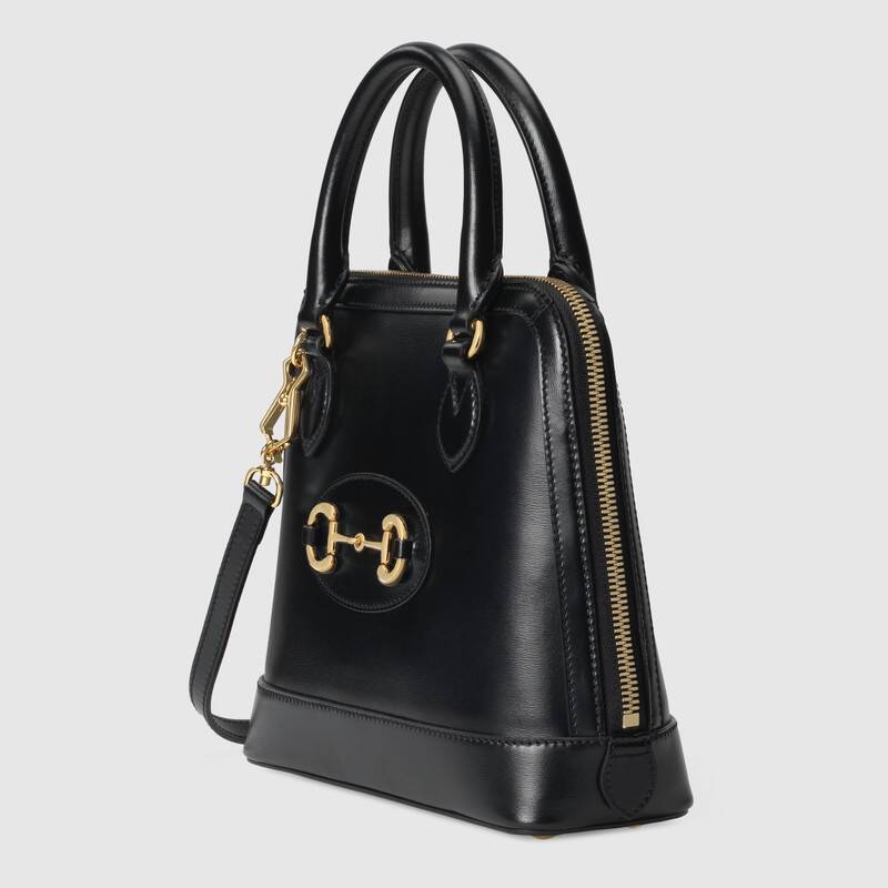 Gucci Horsebit 1955 Small Top Handle Bag Black Leather - Free Shipping USA