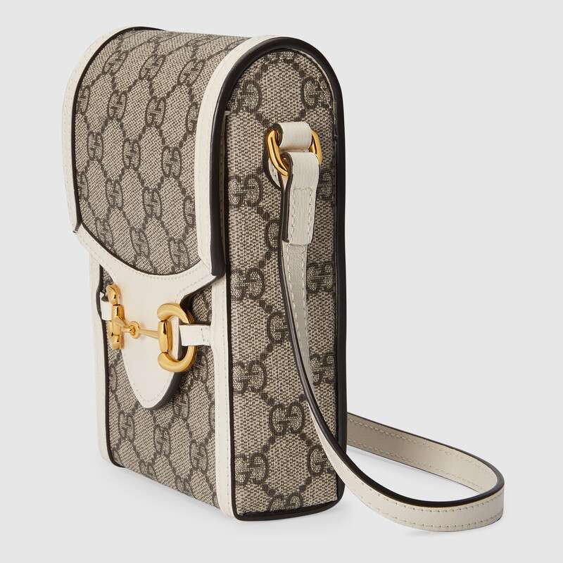 Gucci Horsebit 1955 Mini Bag White Leather - Free Shipping USA