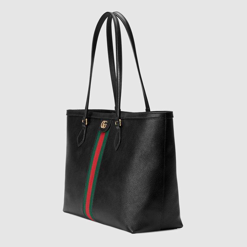 Ophidia leather tote Black leather - Free Shipping USA