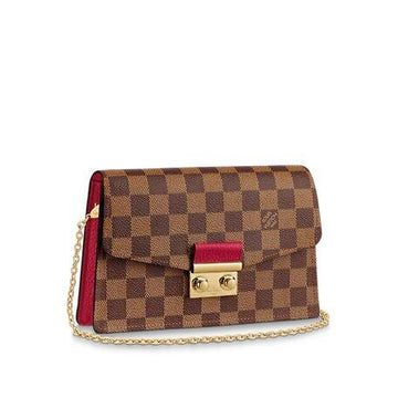 Louis Vuitton CROISETTE CHAIN WALLET Scarlet Red - Free Shipping USA