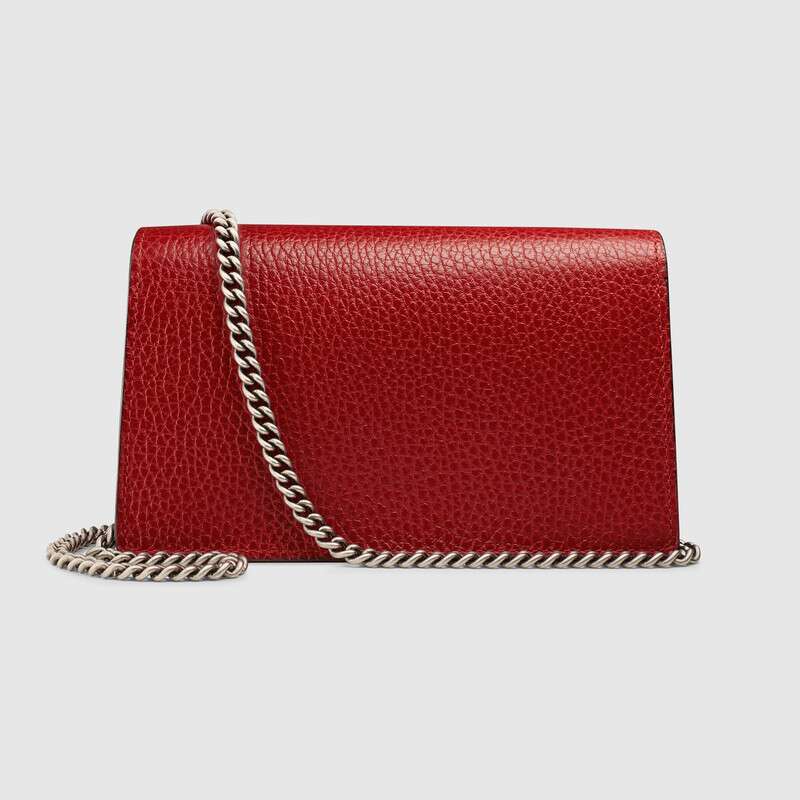 Dionysus Leather Super Mini Bag Hibiscus Red Leather - Free Shipping USA