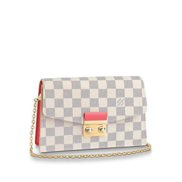 Louis Vuitton CROISETTE CHAIN WALLET Rose Papaye Pink - Free Shipping USA