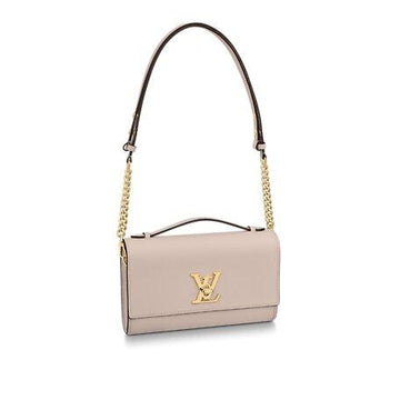 Louis Vuitton LOCKME CLUTCH Greige - Free Shipping USA