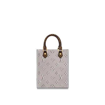 Louis Vuitton PETIT SAC PLAT Bag Rose Ballerine Grey - Free Shipping USA