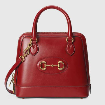 Gucci Horsebit 1955 Small Top Handle Bag Red Leather - Free Shipping USA