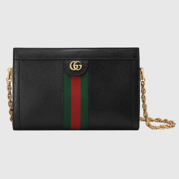 Ophidia small shoulder bag Black Leather - Free Shipping USA