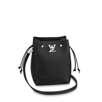 Louis Vuitton NANO LOCKME BUCKET BLACK - Free Shipping USA