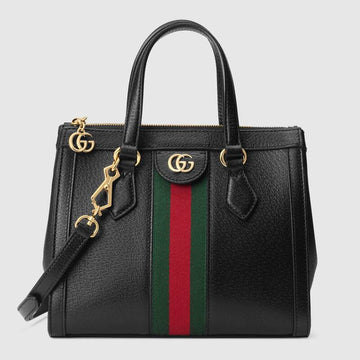 Ophidia small tote bag Black Leather - Free Shipping USA