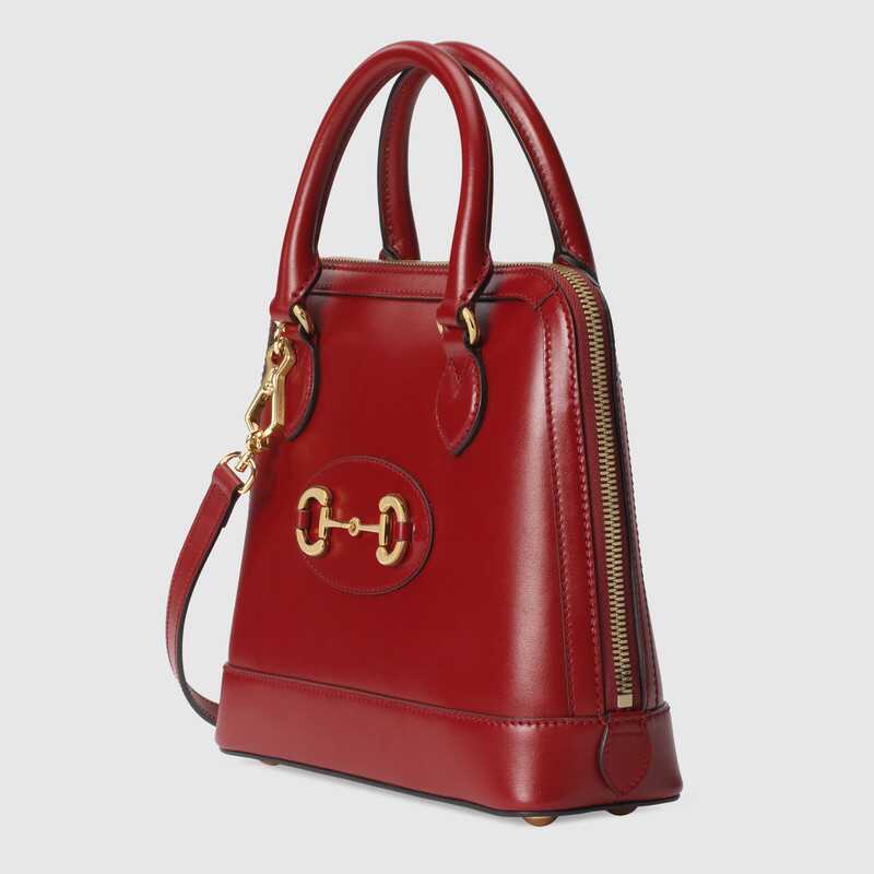 Gucci Horsebit 1955 Small Top Handle Bag Red Leather - Free Shipping USA