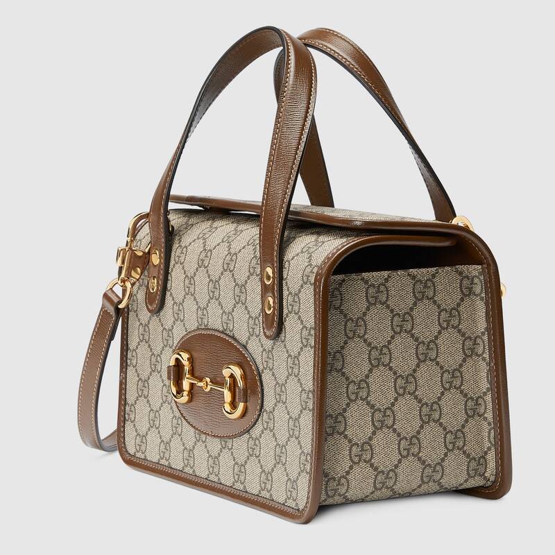 Gucci Horsebit 1955 Mini Top Handle Bag Brown Leather - Free Shipping USA