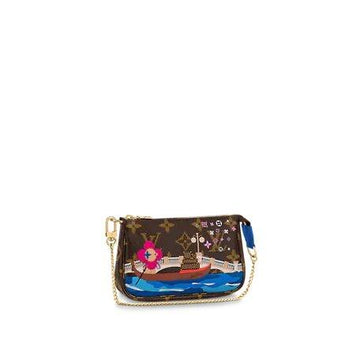 Louis Vuitton MINI POCHETTE ACCESSOIRES Blue - Free Shipping USA