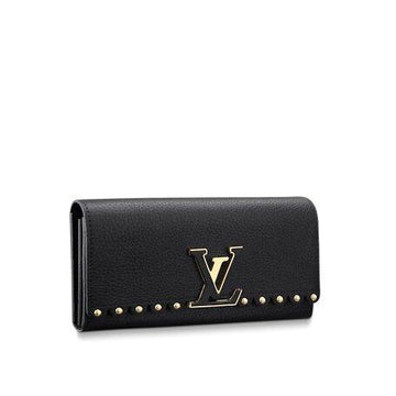 Louis Vuitton CAPUCINES WALLET Black - Free Shipping USA