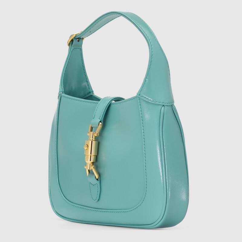 Jackie 1961 Mini Shoulder Bag Light Blue Leather - Free Shipping USA