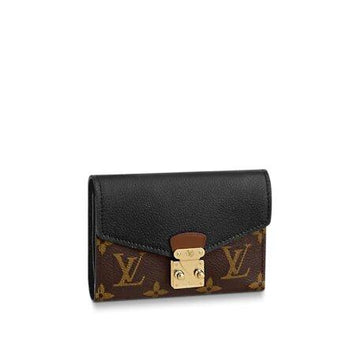 Louis Vuitton PALLAS COMPACT WALLET Black - Free Shipping USA