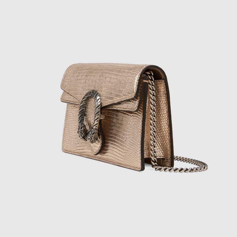 US Exclusive Dionysus lizard super mini bag Gold Leather - Free Shipping USA