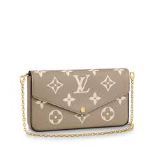 Louis Vuitton FÉLICIE POCHETTE Tourterelle Gray - Free Shipping USA