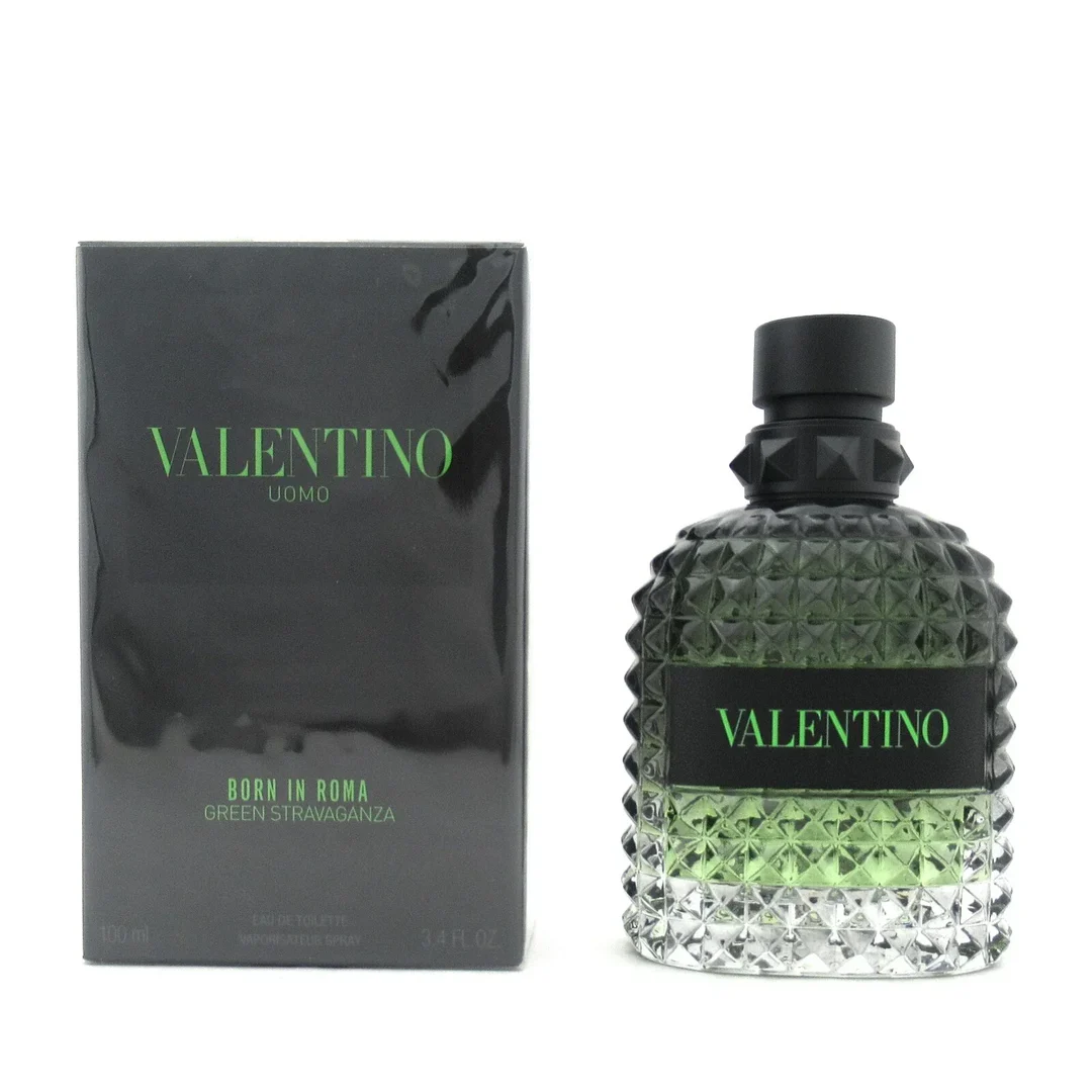 Valentino Uomo Born In Roma Green Stravaganza EDT 3.4 oz for Men – New, Free USA Shipping, 3-Day Delivery