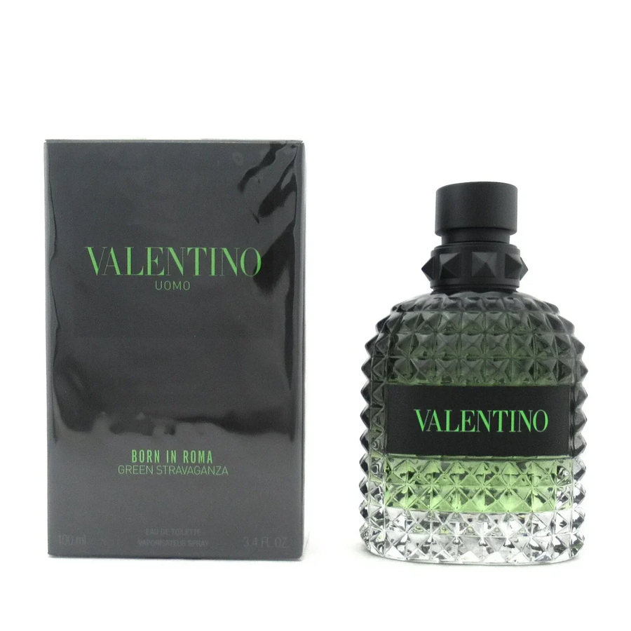 Valentino Uomo Born In Roma Green Stravaganza EDT 3.4 oz for Men – New, Free USA Shipping, 3-Day Delivery