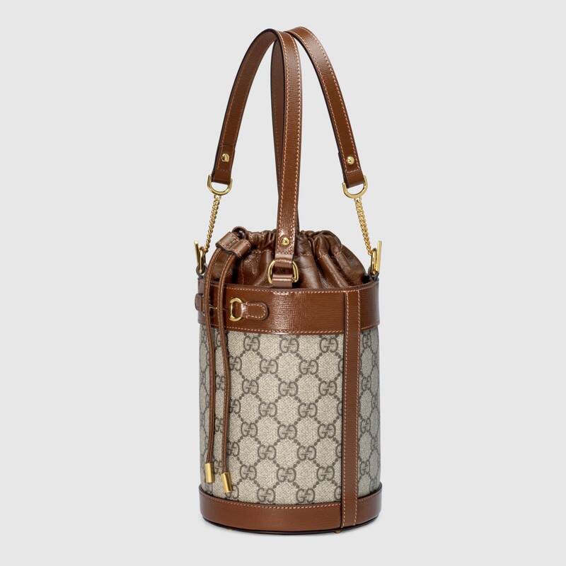 Gucci Horsebit 1955 Small Bucket Bag Brown Leather - Free Shipping USA