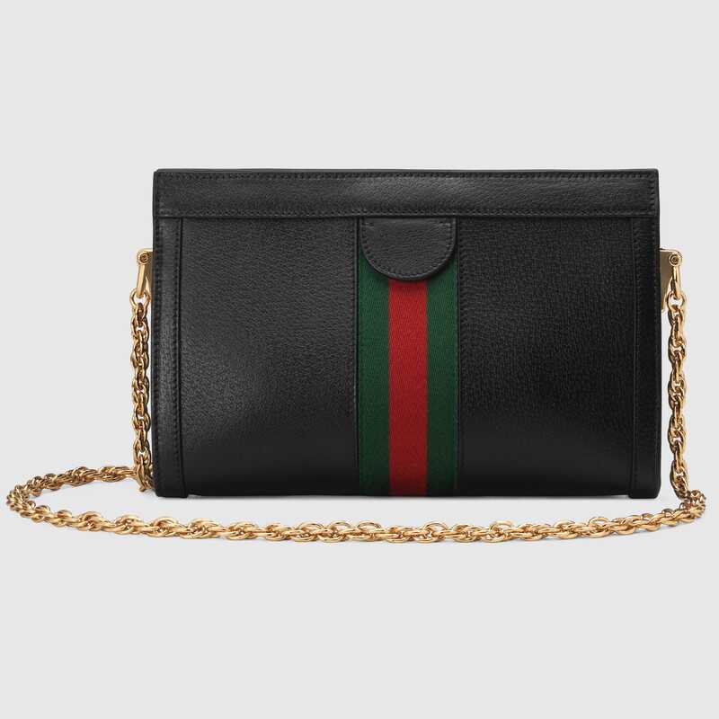 Ophidia small shoulder bag Black Leather - Free Shipping USA