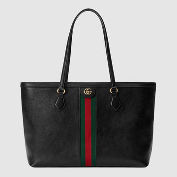 Ophidia leather tote Black leather - Free Shipping USA
