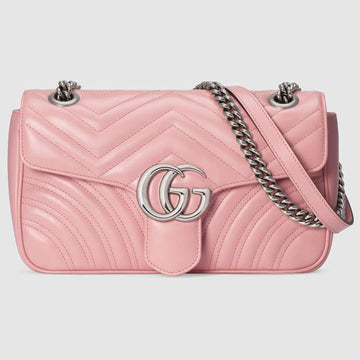 GG Marmont Small Shoulder Bag Pastel Pink - Free Shipping USA